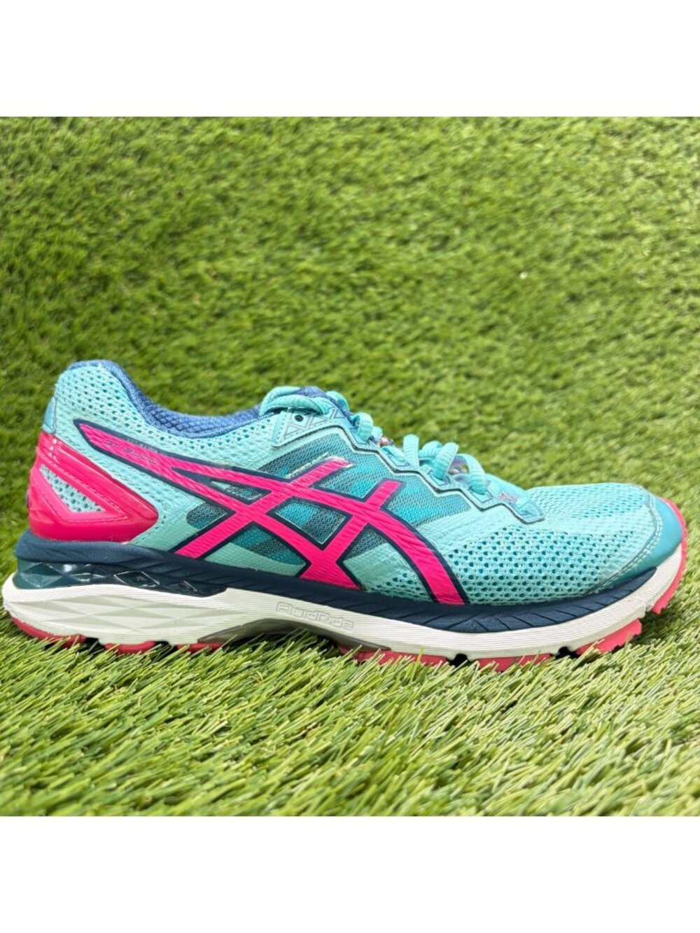 Asics GT-2000 4 Womens Size 7.5 Blue Pink White Athletic Running Shoes Sneakers
